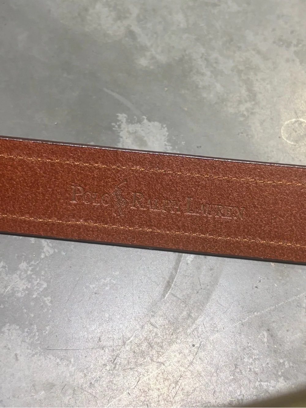 Vintage Polo Ralph Lauren Brown Leather Belt